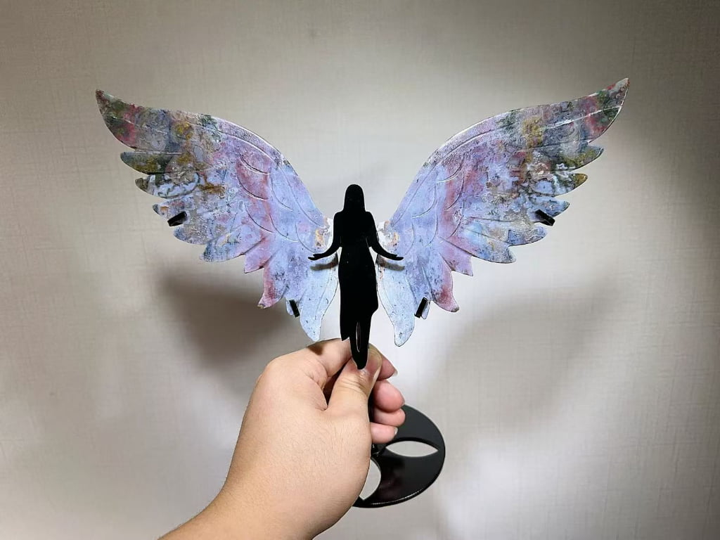 Large Crystal Archangel Wing Decorations