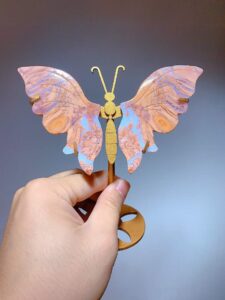 Small Crystal Butterfly Wing Decorations