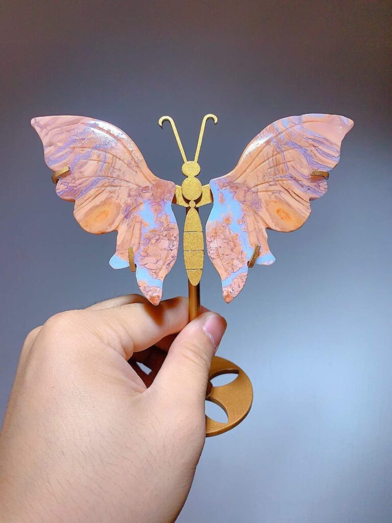 Small Crystal Butterfly Wing Decorations