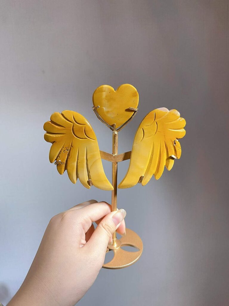 Crystal Heart Wing Decorations – Design 4
