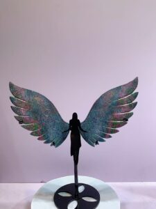 Large Crystal Archangel Wing Decorations