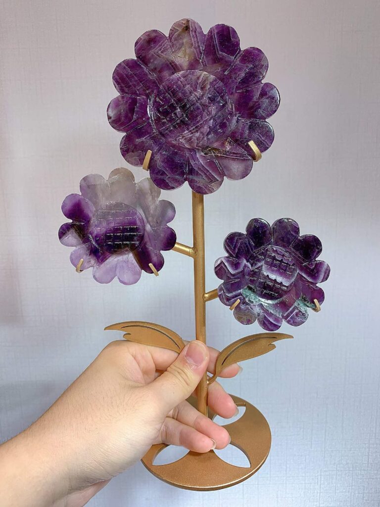 Dream Amethyst Three-Sunflower Decorations