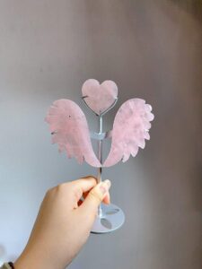 Crystal Heart Wing Decorations – Design 4