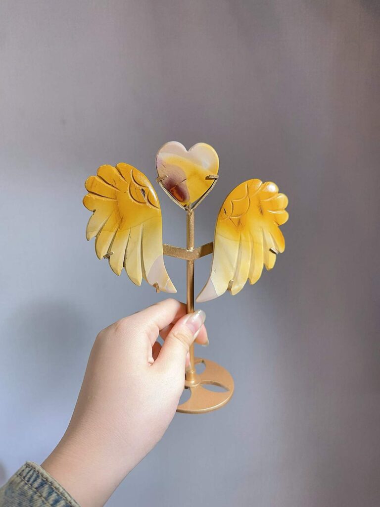 Crystal Heart Wing Decorations – Design 4
