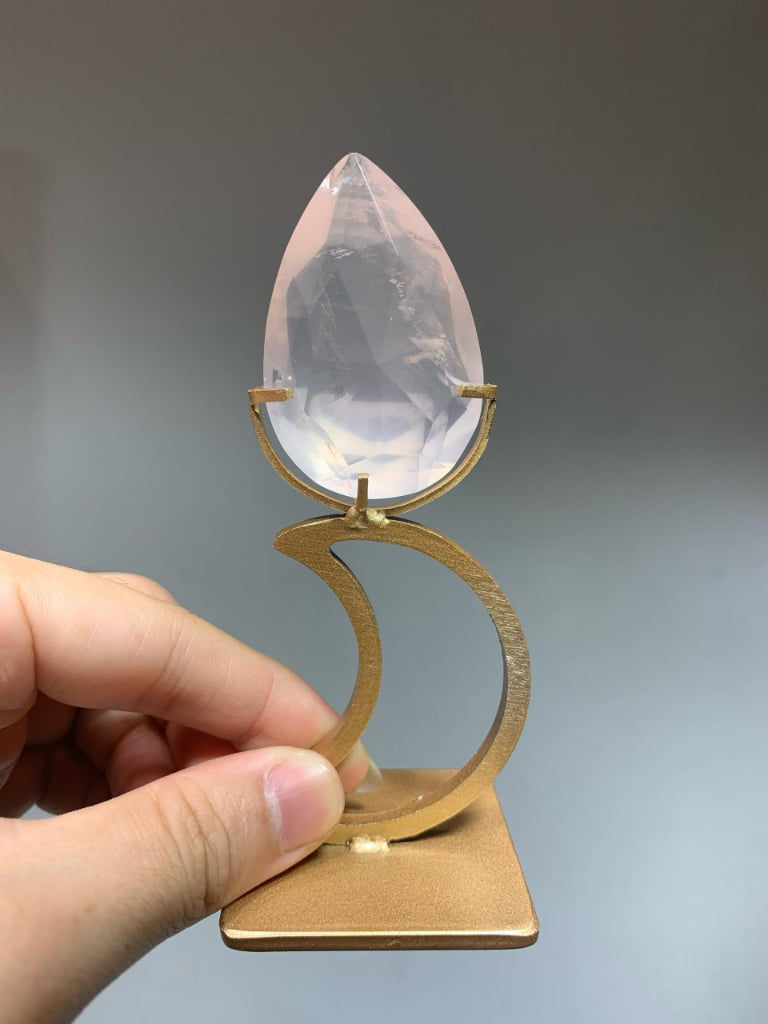 Crystal Faceted Teardrop Decorations
