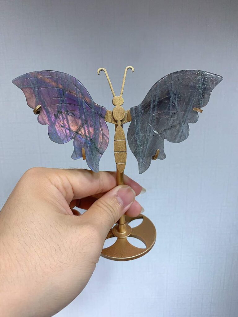 Small Crystal Butterfly Wing Decorations