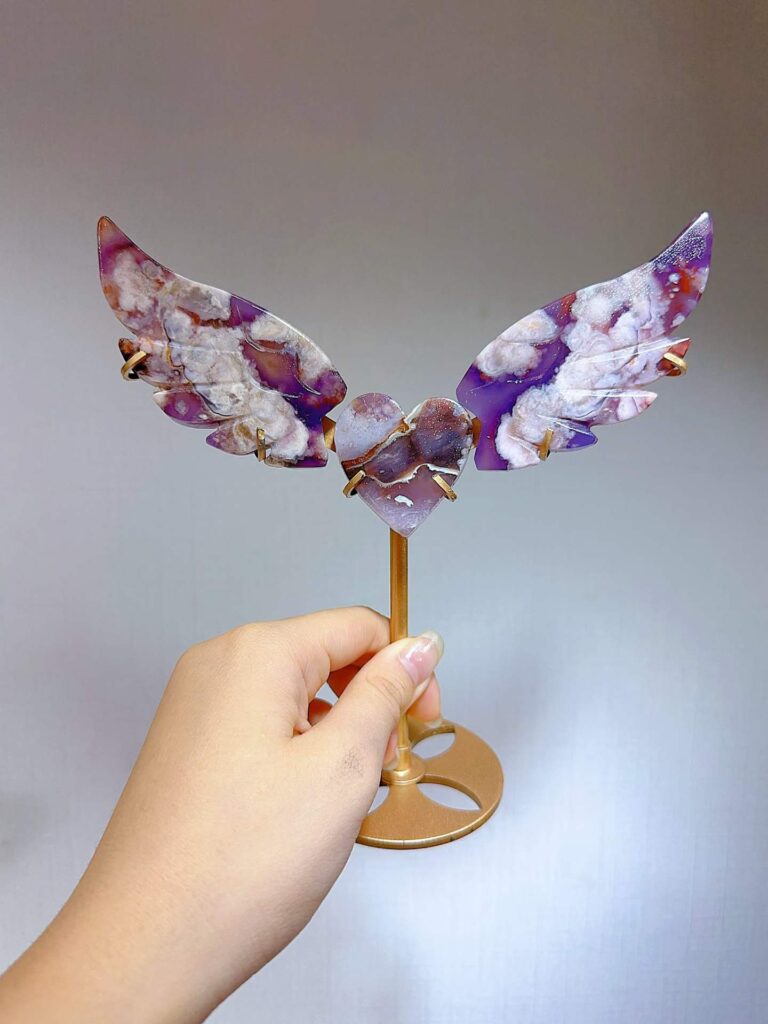 Crystal Heart Wing Decorations – Design 2