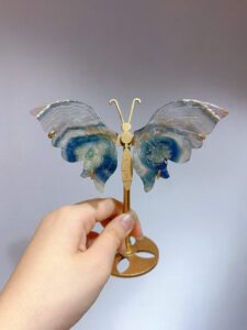 Small Crystal Butterfly Wing Decorations