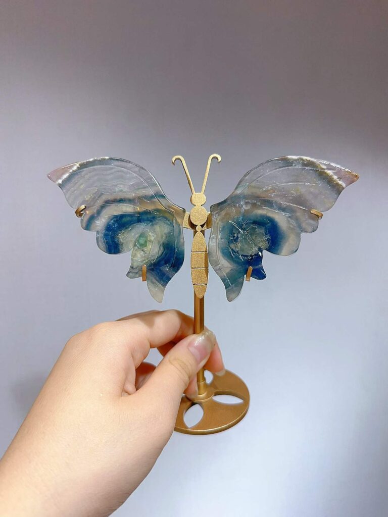 Small Crystal Butterfly Wing Decorations