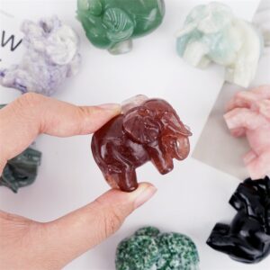 4cm Crystal Elephant Carving wholesale product photo 2