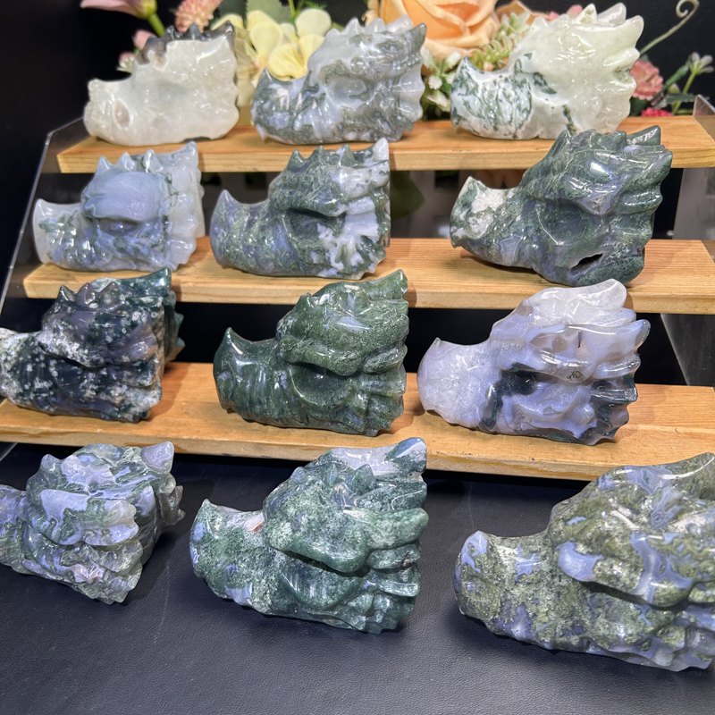 Aquatic Dragon Head Crystal Carving wholesale product photo 2