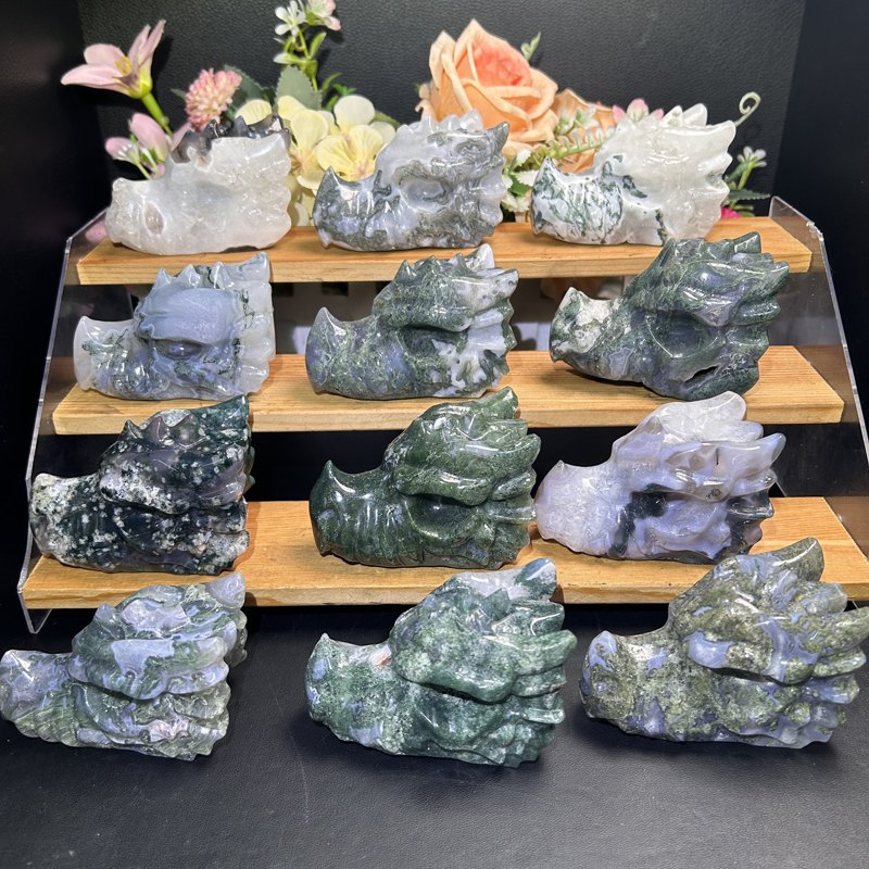 Aquatic Dragon Head Crystal Carving wholesale product photo 4