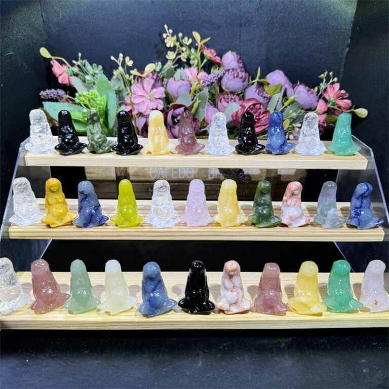 4cm Mixed Material Earth Mother Crystal Carving wholesale product photo 1