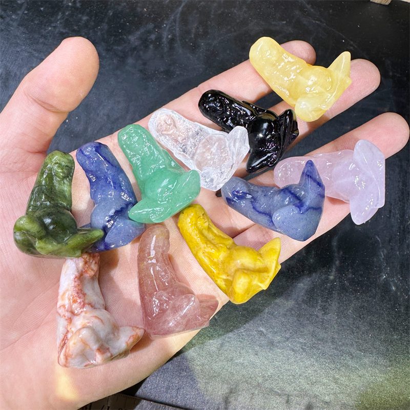 4cm Mixed Material Earth Mother Crystal Carving wholesale product photo 2