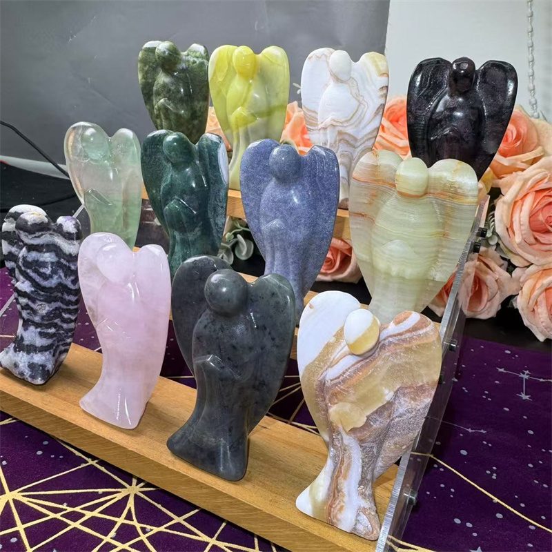 8cm Mixed Material Angel Crystal Carving wholesale product photo 4