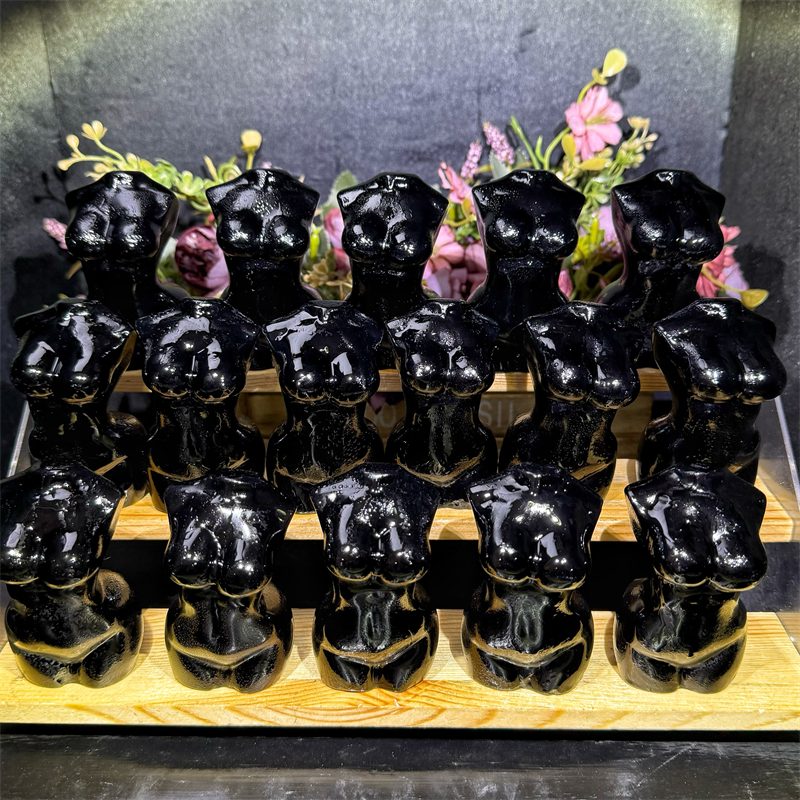 8cm Obsidian Female Torso Crystal Carving wholesale product photo 2