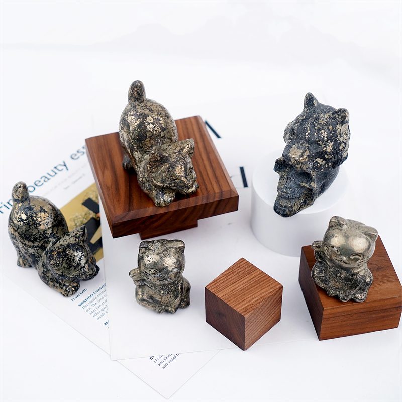 Chalcopyrite Cat Series Crystal Carving wholesale product photo 1