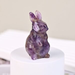 Dream Purple Garnet Rabbit Crystal Carving wholesale product photo 3