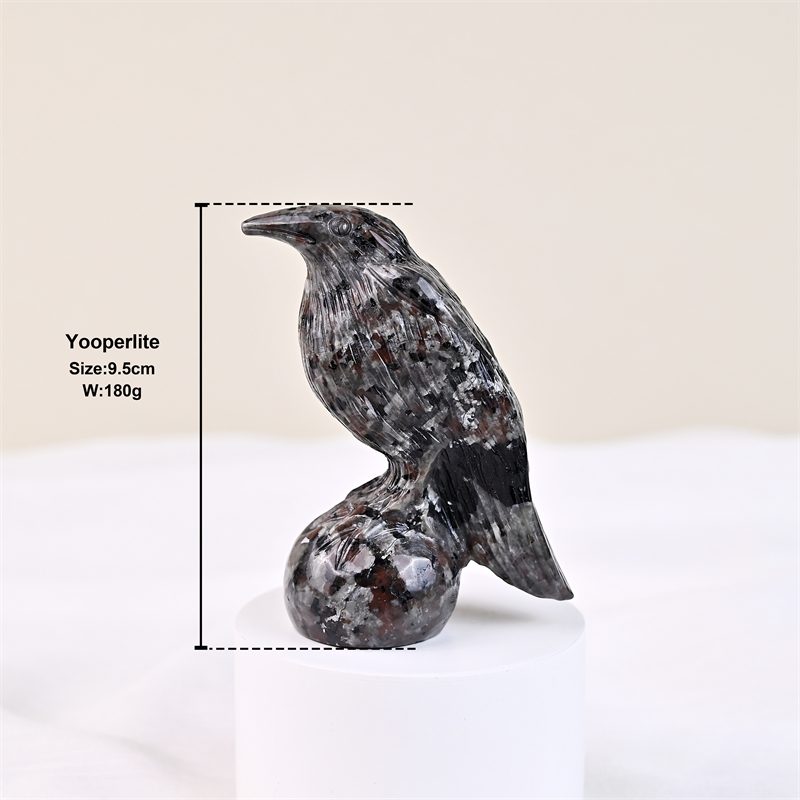 Fire Quartz Crow Crystal Carving wholesale product photo 2