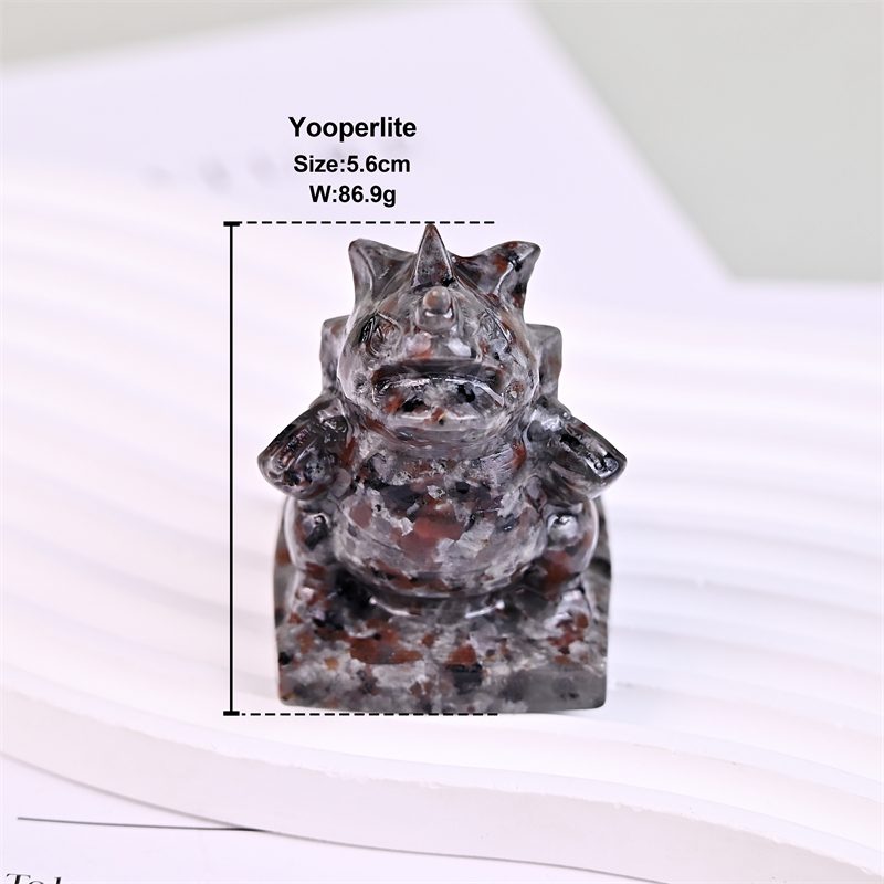 Fire Quartz Fantasy Monster Character Crystal Carving wholesale product photo 4