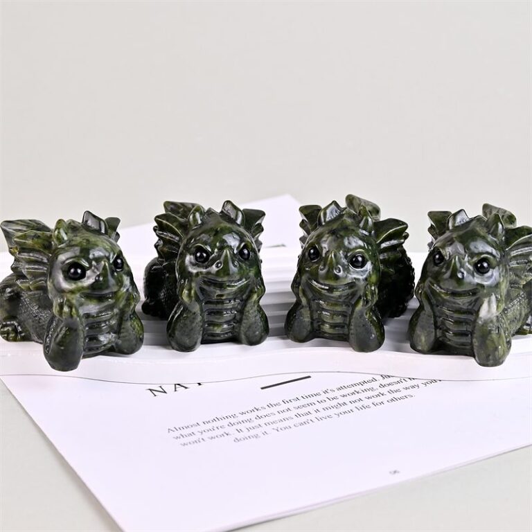 Green Jade Baby Dragon Crystal Carving wholesale product photo 1