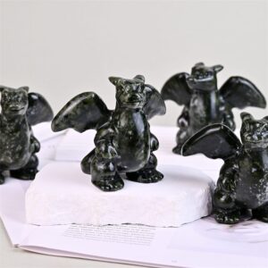 Green Jade Fire Dragon Monster Crystal Carving wholesale product photo 1