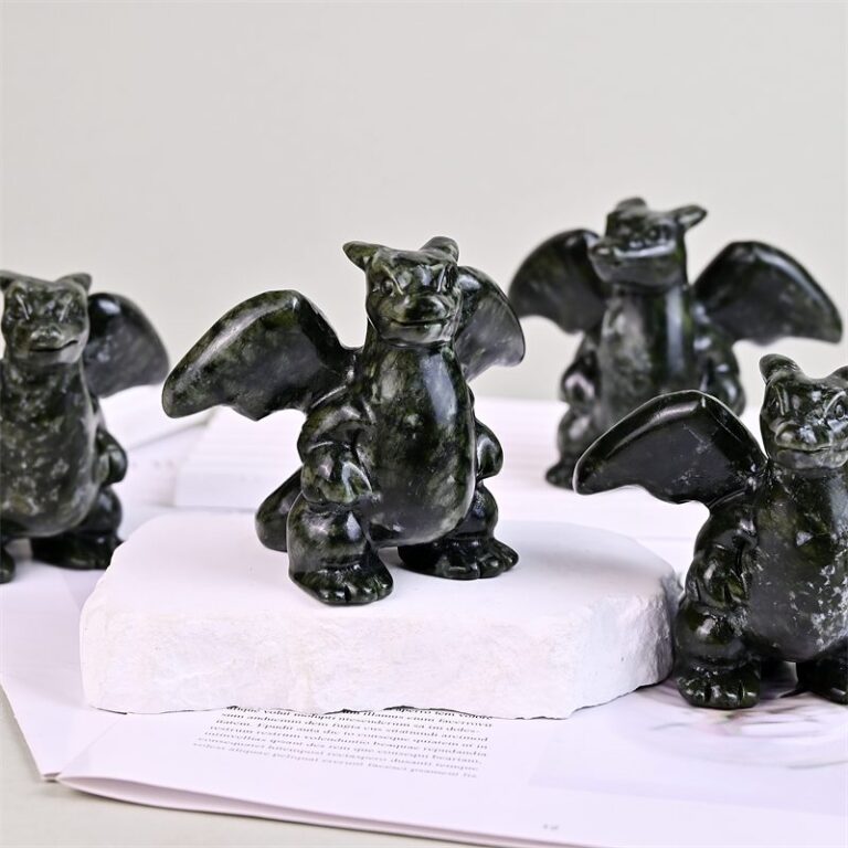 Green Jade Fire Dragon Monster Crystal Carving wholesale product photo 1