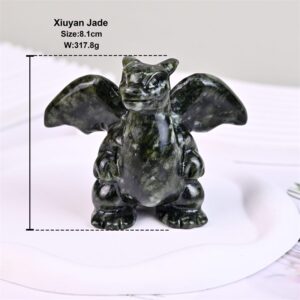 Green Jade Fire Dragon Monster Crystal Carving wholesale product photo 2