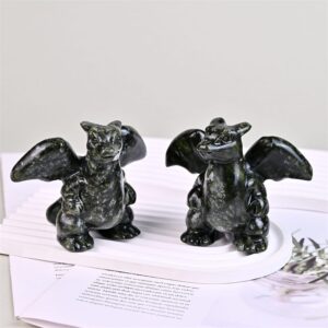 Green Jade Fire Dragon Monster Crystal Carving wholesale product photo 4