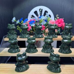 Green Jade Frog Crystal Carving wholesale product photo 1