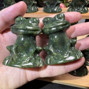 Green Jade Frog Crystal Carving wholesale product photo 3