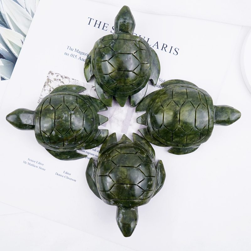 Green Jade Turtle Crystal Carving wholesale product photo 2