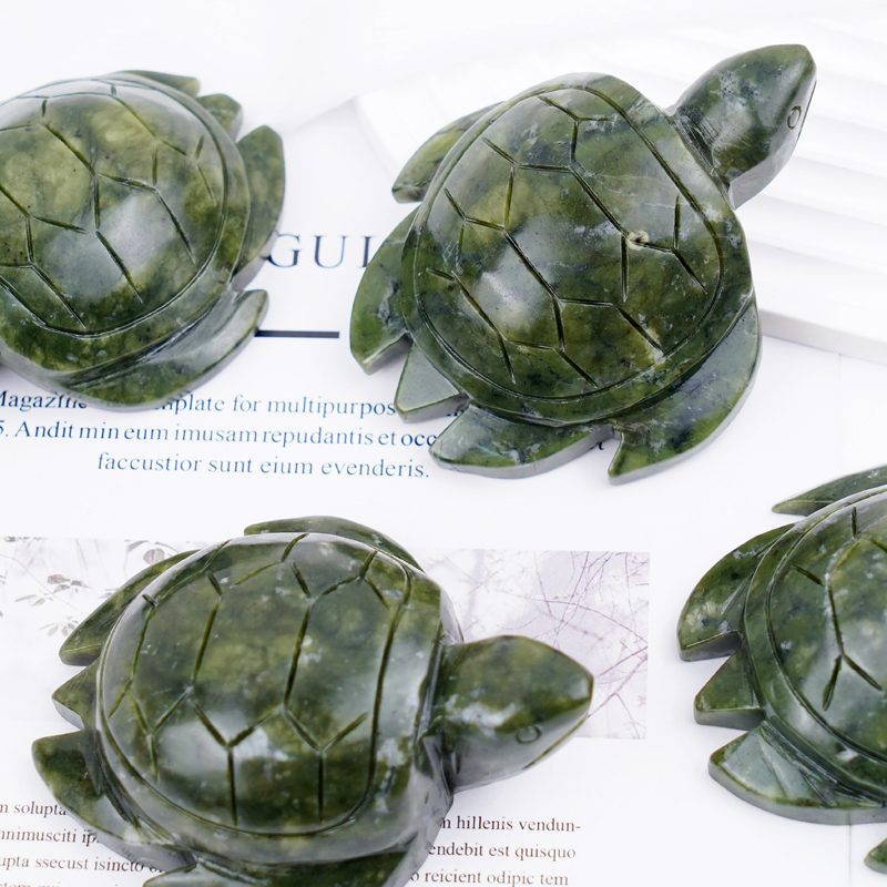 Green Jade Turtle Crystal Carving wholesale product photo 3