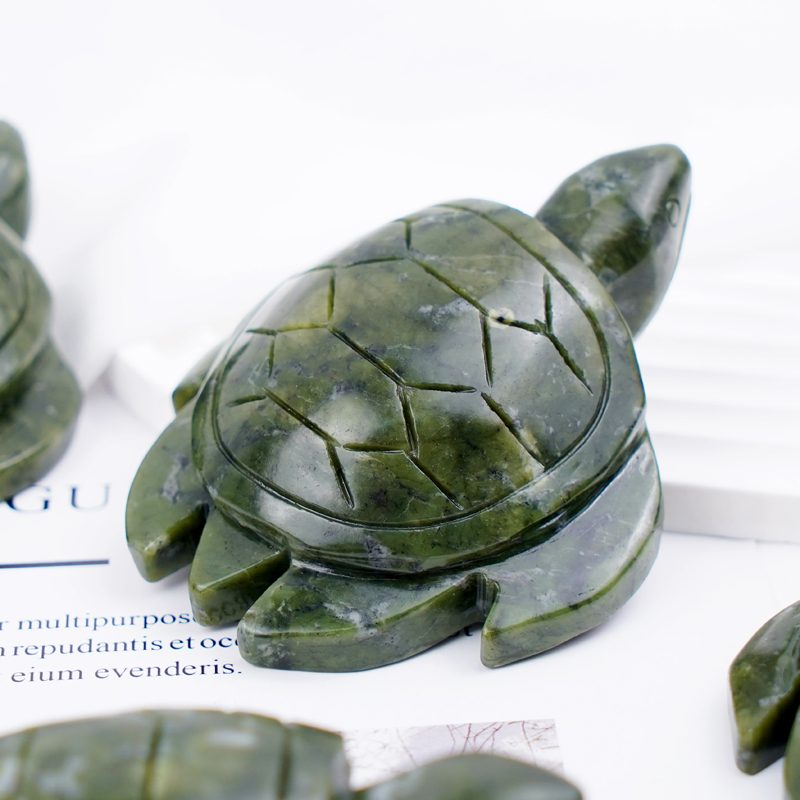 Green Jade Turtle Crystal Carving wholesale product photo 4