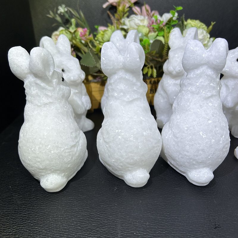 Marble Moon Rabbit Crystal Carving wholesale product photo 3