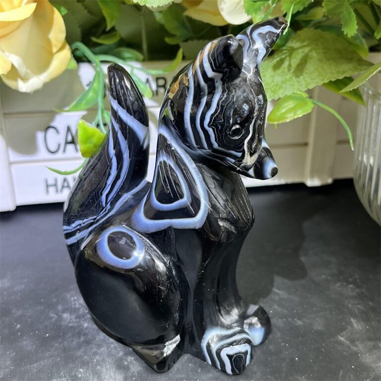 Mixed Material Abstract Fox Crystal Carving wholesale product photo 1