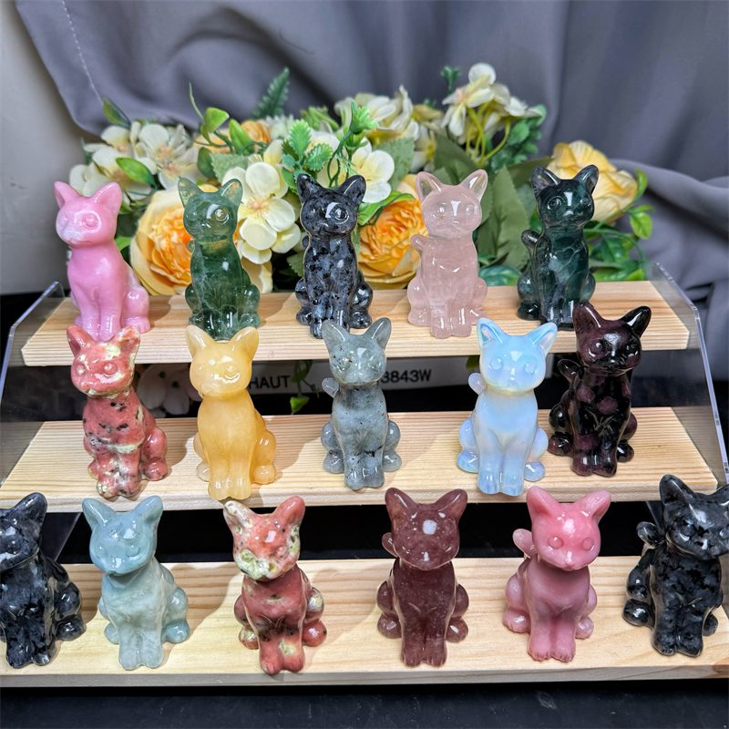 Mixed Material Cat Crystal Carving wholesale product photo 2