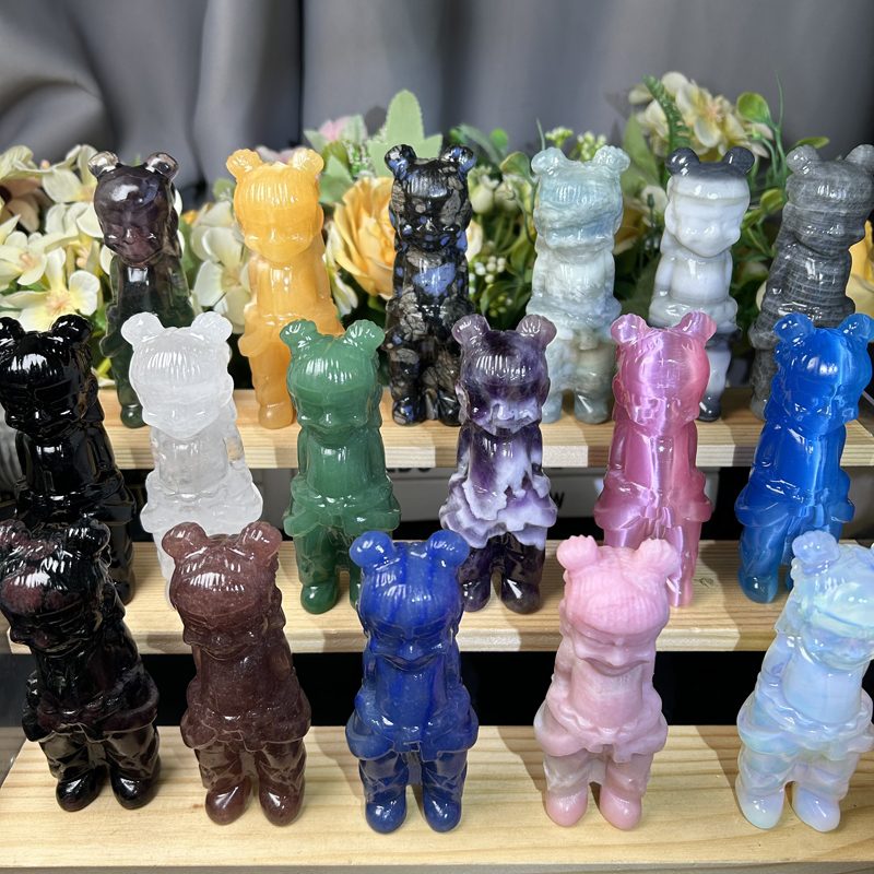 Mixed Material Chinese Mythology Warrior Crystal Carving wholesale product photo 3