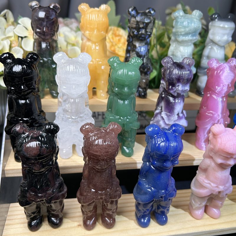 Mixed Material Chinese Mythology Warrior Crystal Carving wholesale product photo 4