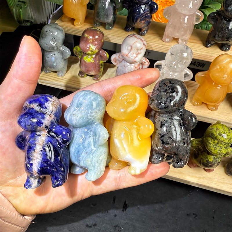 Mixed Material Chubby Dragon Crystal Carving wholesale product photo 1