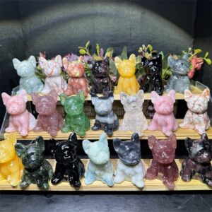 Mixed Material French Bulldog Crystal Carving wholesale product photo 2