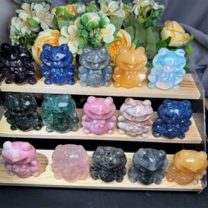 Mixed Material Frog Crystal Carving wholesale product photo 2
