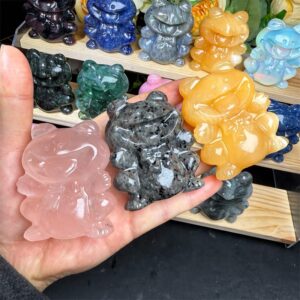 Mixed Material Frog Crystal Carving wholesale product photo 4