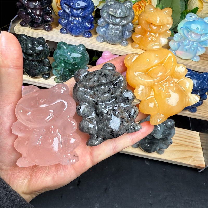 Mixed Material Frog Crystal Carving wholesale product photo 4