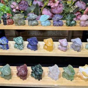 Mixed Material Mini Nine Tailed Fox Crystal Carving wholesale product photo 3