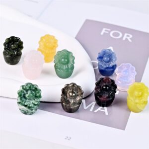Mixed Material Mini Sunflower Crystal Carving wholesale product photo 1