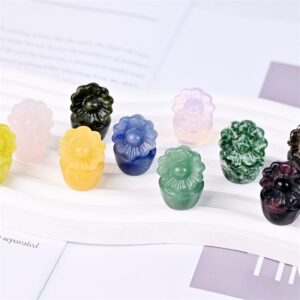 Mixed Material Mini Sunflower Crystal Carving wholesale product photo 3
