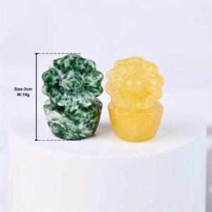Mixed Material Mini Sunflower Crystal Carving wholesale product photo 4