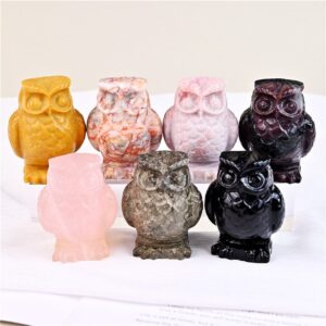 Mixed Material Owl Crystal Carving wholesale product photo 1
