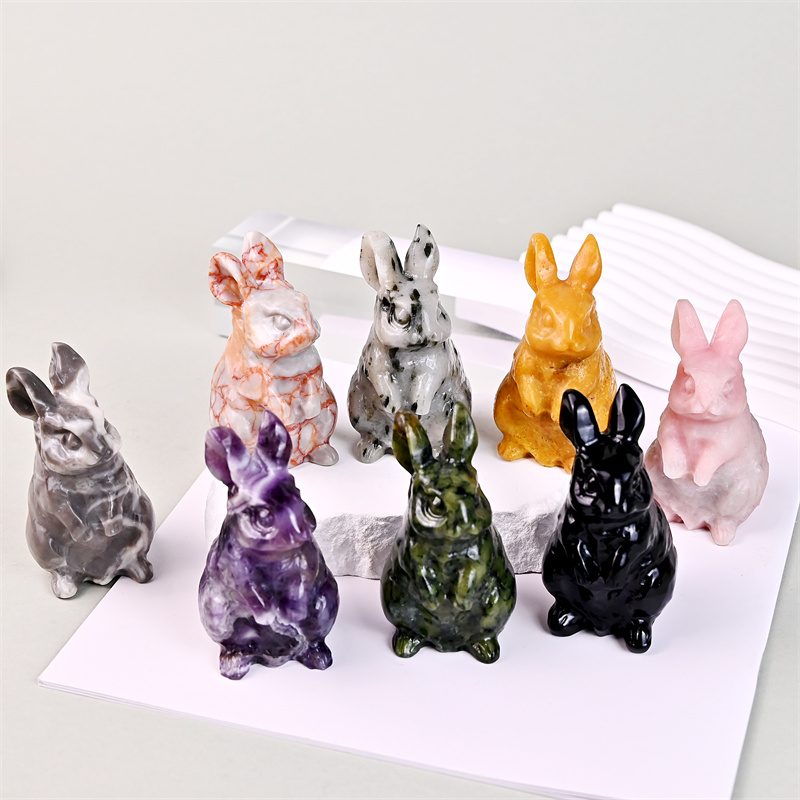 Mixed Material Rabbit Crystal Carving wholesale product photo 3